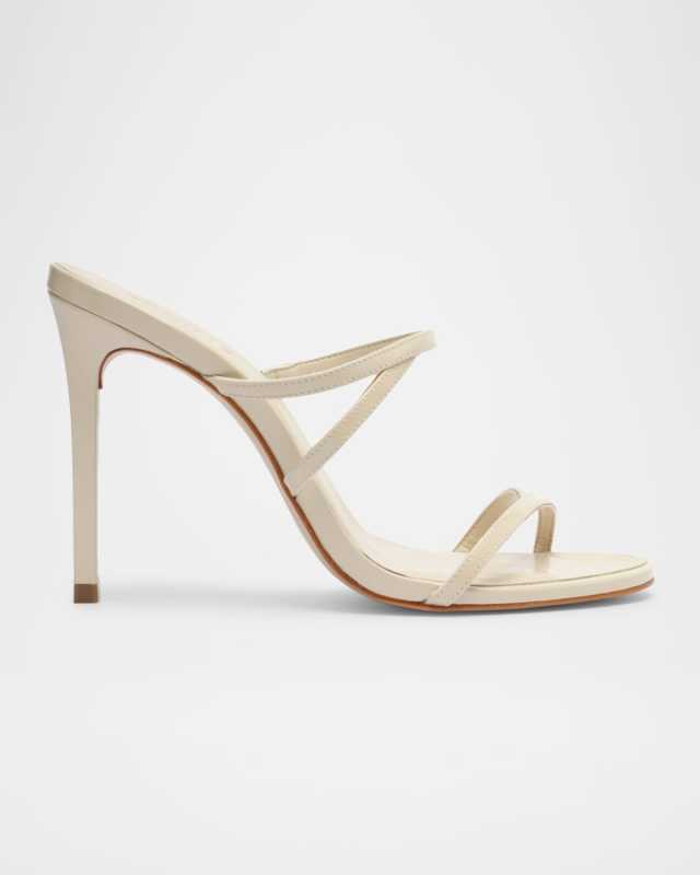 Diana Leather Stiletto Slide Sandals